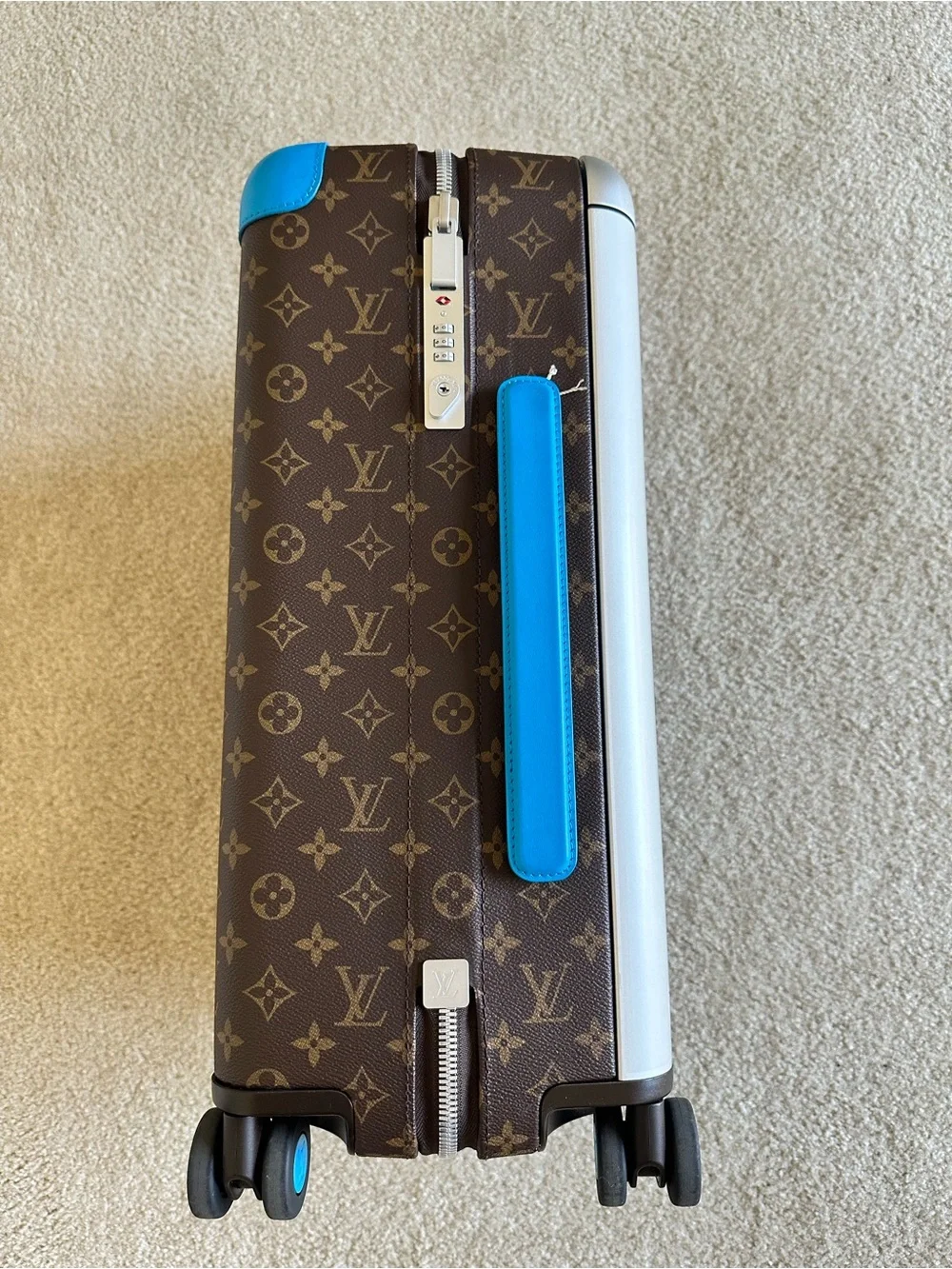 Louis Vuitton Monogram Carry-On with Turquoise Accents